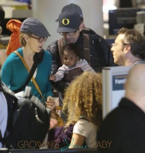 Ty Burrell And Family Departing On A Flight At LAX