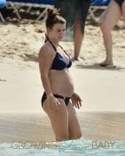Coleen Rooney Shows Off Her Baby Bump In Barbados