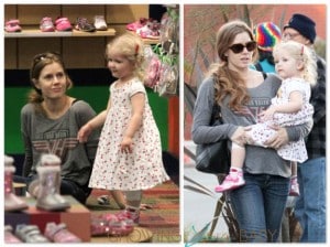 Amy Adams with daughter Avianna shopping in LA