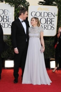 Dax Sheppard & a Pregnant Kristen Bell - 70th annual Golden Globe Awards, arrivals (Jan