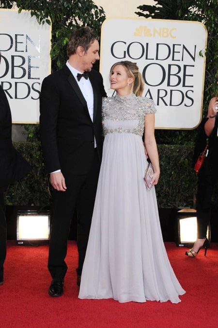 Dax Sheppard & a Pregnant Kristen Bell - 70th annual Golden Globe Awards, arrivals (Jan. 13)