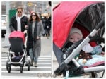 Drew Barrymore and husband Will Kopelman stroll with baby Olive