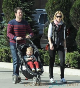 Elizabeth Banks with husband Max Handelman and son Felix