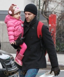 Jason Hoppy Takes A Walk With His Daughter In The Cold NYC Weather