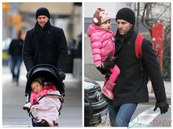 Jason Hoppy with daughter Bryn out in NYC