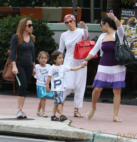 Jennifer Lopez & Kids Enjoy A Day Together In Miami