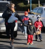Julie Bowen Takes Her Kids To Farmers Market In Studio City