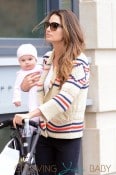 Lily Aldridge Takes Her Daugther For A Ride