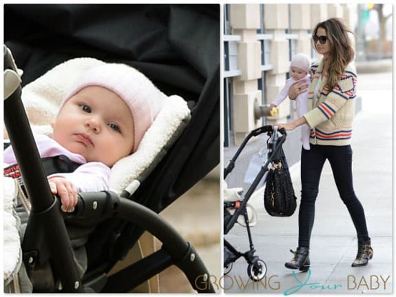 Lily Aldridge Takes Her Daughter Dixie For A Ride