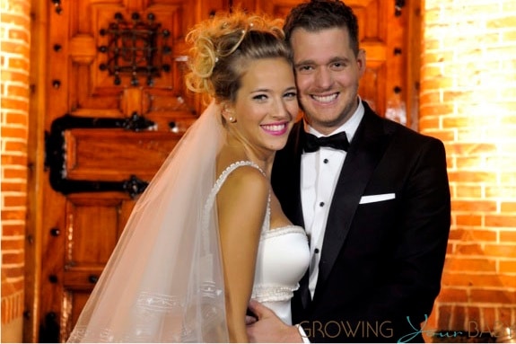 Michael Buble and wife Luisana Lopilato wedding