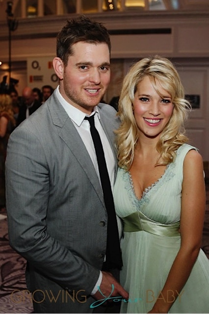 Michael Buble and wife Luisana Lopilato