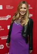 Pregnant Kristen Bell @ the Lifeguard premiere Sundance