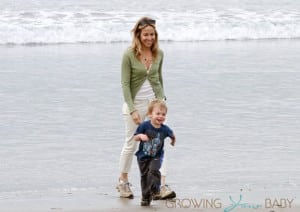 Sheryl Crow Seen At The Beach With Her Children