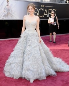 Amy Adams red carpet at the 85th Annual Academy Awards