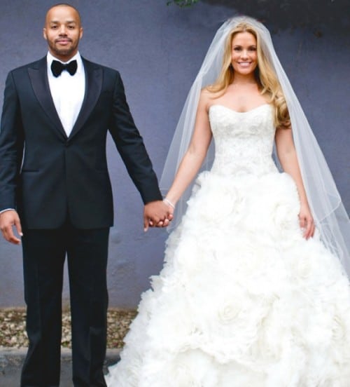 CaCee Cobb and Donald Faison wedding