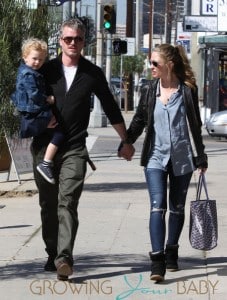 Eric Dane and Rebecca Gayheart Walking Around LA