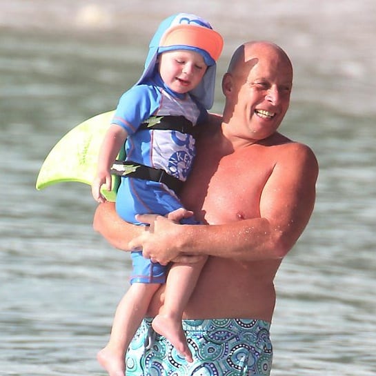 Kai rooney with his grandpa