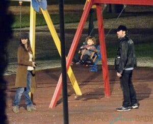Spanish superstar couple Penelope Cruz and Javier Bardem seen spending the evening with their adorable son Leo at a play park in Rome, Italy