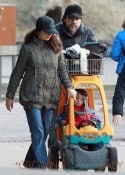 Penelope Cruz and Javier Bardem take their son Leo Encinas Cruz to Faunia Park