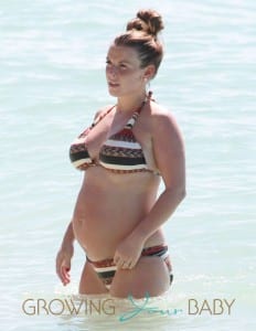 Coleen Rooney Shows Off Her Huge Baby Bump