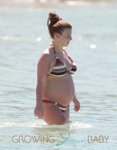 Coleen Rooney Shows Off Her Huge Baby Bump