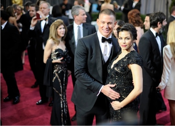 Pregnant Jenna Dewan & Channing Tatum Arrive At 85th Annual Academy Awards