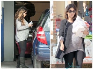 Pregnant Monica Cruz out in Madrid