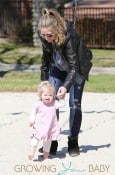 Rebecca Gayheart Takes Her Daughters Billie & Georgia To The Park