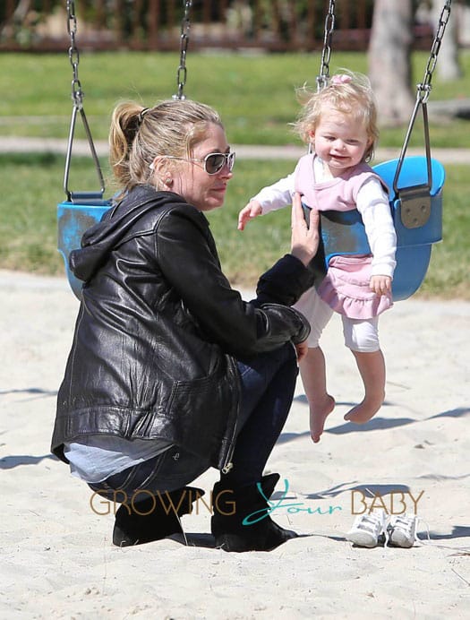 Rebecca Gayheart Takes Her Daughters Billie & Georgia To The Park