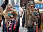 Sienna Miller out in NYC with Marlow