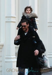 Adam Dell out with his daughter