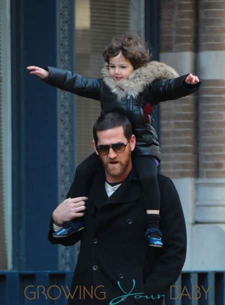 Adam Dell out with his daughter