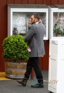 Ben Affleck takes his daughter Seraphina to Brentwood Country Mart in Los Angeles
