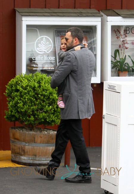 Ben Affleck takes his daughter Seraphina to Brentwood Country Mart in Los Angeles