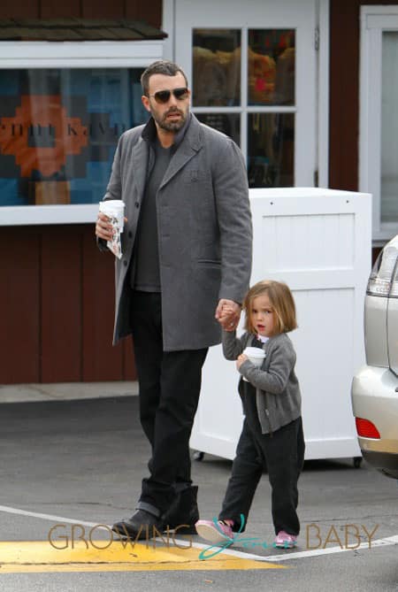 Ben Affleck takes his daughter Seraphina to Brentwood Country Mart in Los Angeles