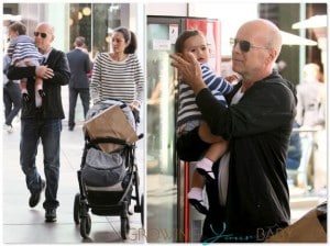 Bruce Willis & Wife Emma Heming shop with Daughter Mabel Ray