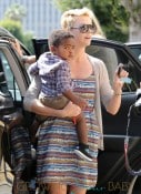 Charlize Theron Takes Son Jackson for a Trim