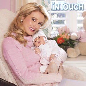 Holly Madison with daughter Rainbow Aurora