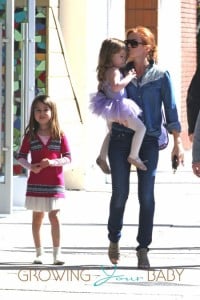 Isla Fisher takes her daughters, Olive and Elula, out for a shopping trip in Los Angeles