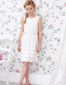 Mini Boden Lace Tiered Dress