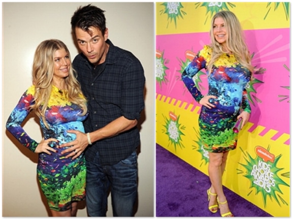 Pregnant Fergie and Josh Duhamel at the Kids Choice Awards 2013