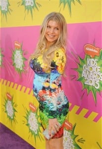 Pregnant Fergie at the Kids Choice Awards 2013