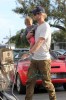 Actor Chris Hemsworth takes his adorable daughter India Rose for some grocery shopping in Los Angeles