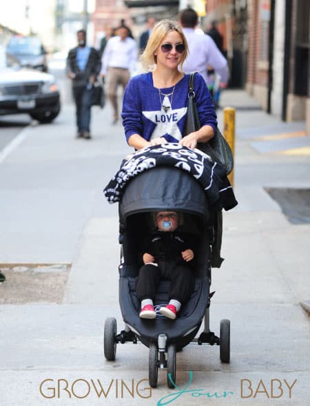 Kate Hudson & Family Take A Stroll Through Tribeca