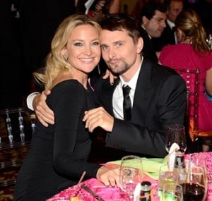 Kate Hudson and Matt Bellamy attend the Breast Cancer Foundation's Hot Pink Party at the Waldorf Astoria Hotel