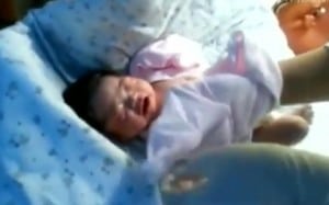 Newborn born after China earthquake