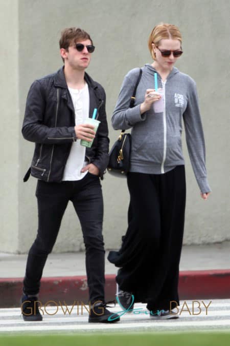 Pregnant Evan Rachel Wood with husband Jamie Bell