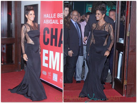 Pregnant Halle Berry attends Press Event for The Call