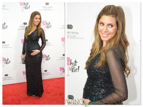 Pregnant Jamie Lynn Sigler at hospital benefit in Santa Monica