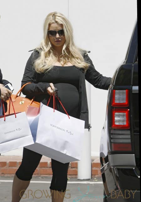 Jessica Simpson shopping at Fred Segal in West Hollywood, LA
